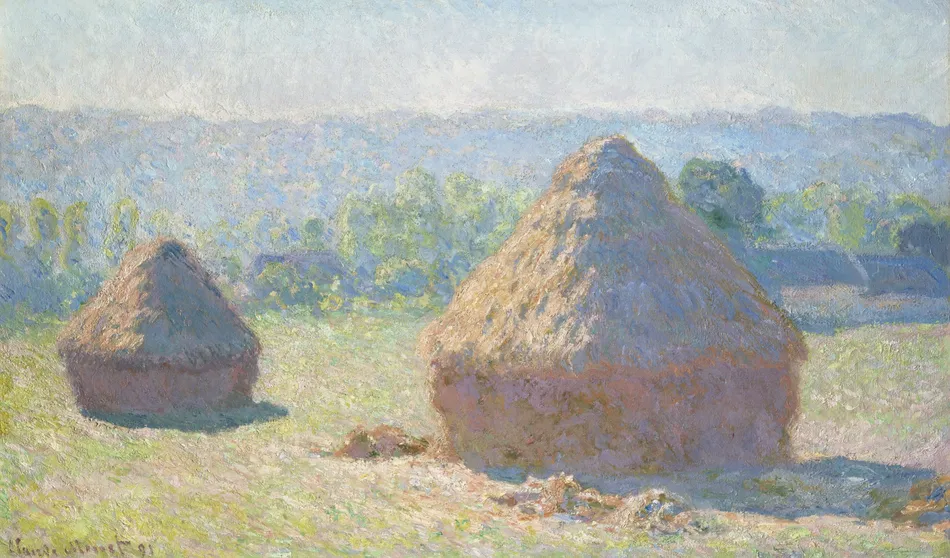 Haystacks, end of Summer (1891) by Claude Monet