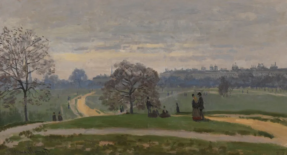 Hyde Park, London (circa 1871)-full by Claude Monet