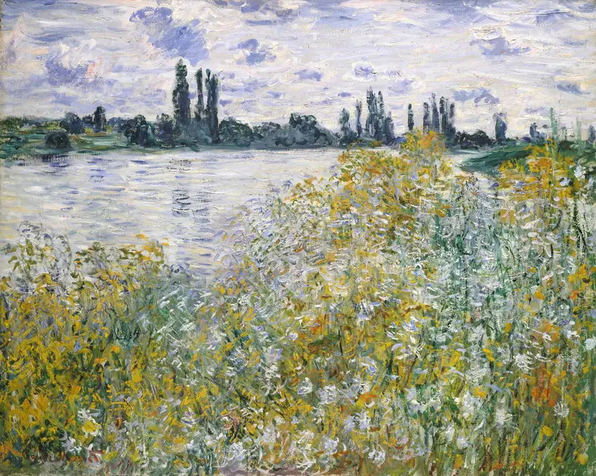 Île aux Fleurs near Vétheuil  (1880) by Claude Monet
