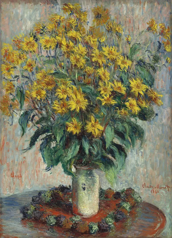 Jerusalem Artichoke Flowers (1880) by Claude Monet