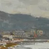 La Seine À Bougival (1869)-d1 by Claude Monet