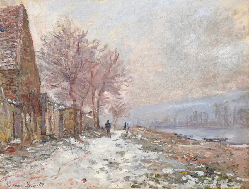 Lavacourt, l’hiver (1879) by Claude Monet
