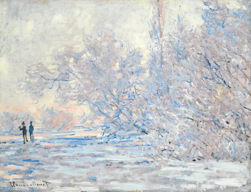 Le Givre À Giverny (1885) by Claude Monet