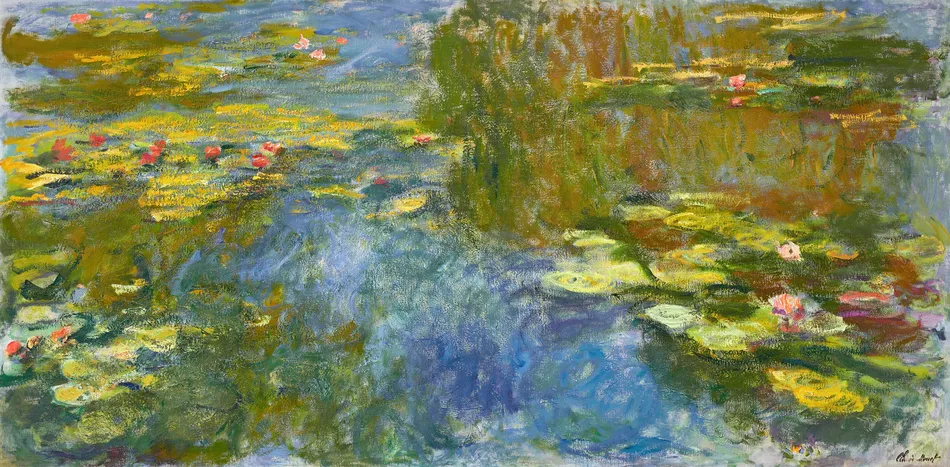 Le bassin aux nymphéas (circa 1917-1919)-full by Claude Monet