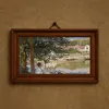 On the Bank of the Seine, Bennecourt (1868)-frame by Claude Monet