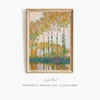 Peupliers au bord de l’Epte, automne (1891)-frame by Claude Monet