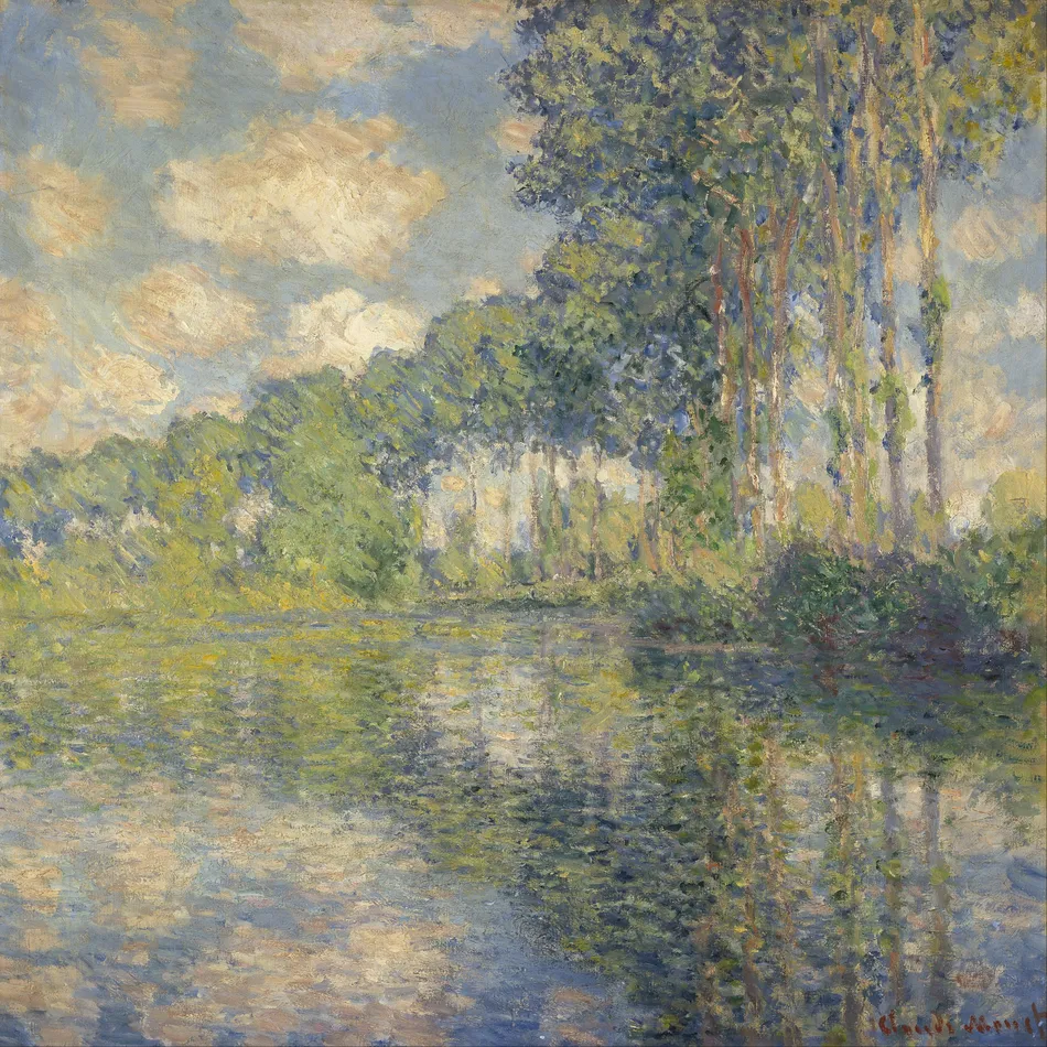 Poplars on the Epte (1891) by Claude Monet