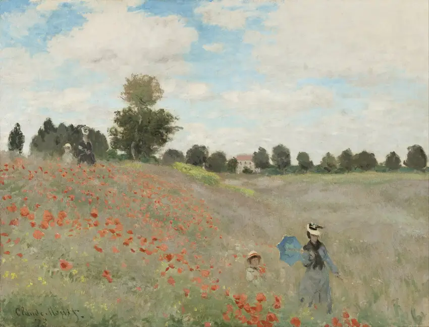 Poppy Field (1881) by Claude Monet