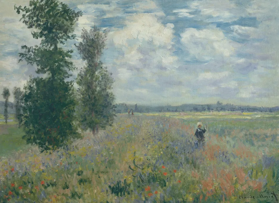 Poppy Fields near Argenteuil (1875)-full by Claude Monet