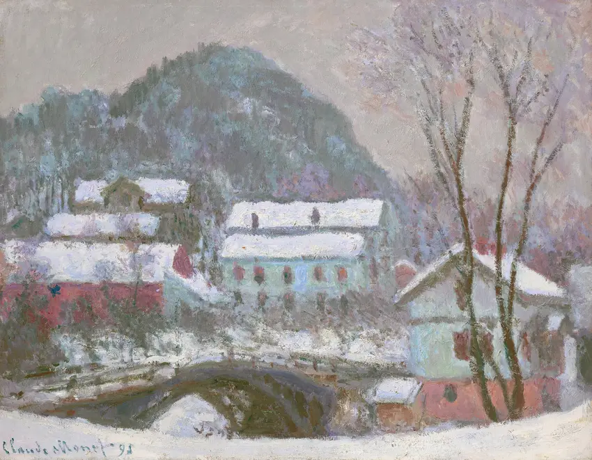 Sandviken, Norvège, effet de neige (1895) by Claude Monet