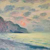 Soleil couchant, temps brumeux, Pourville (1882)-full by Claude Monet