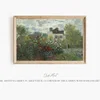 The Artist’s Garden in Argenteuil (A Corner of the Garden with Dahlias) (1873)-frame by Claude Monet