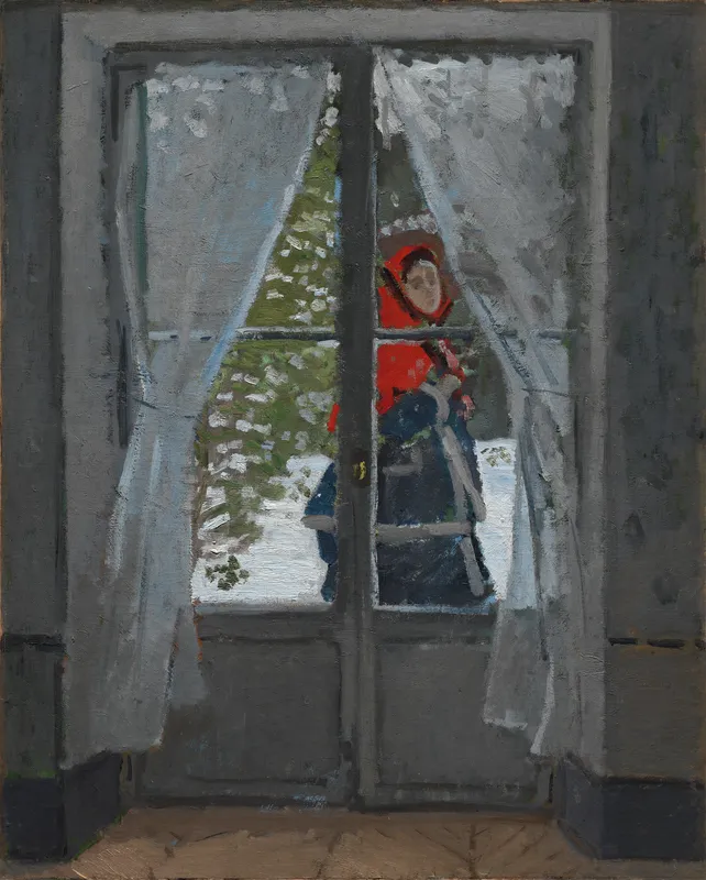 The Red Kerchief (c. 1868–73) by Claude Monet