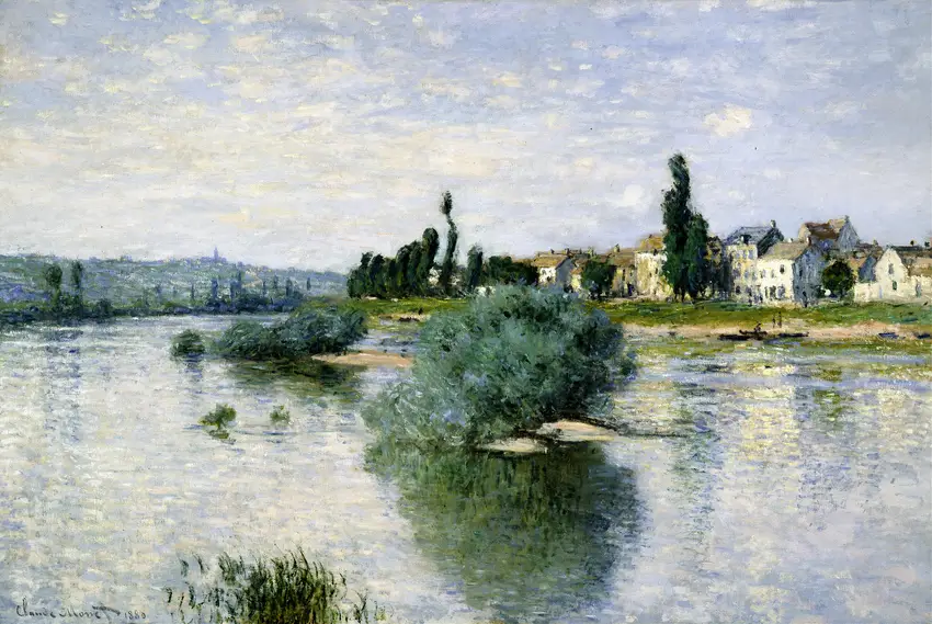 The Seine at Lavacourt (1880) by Claude Monet