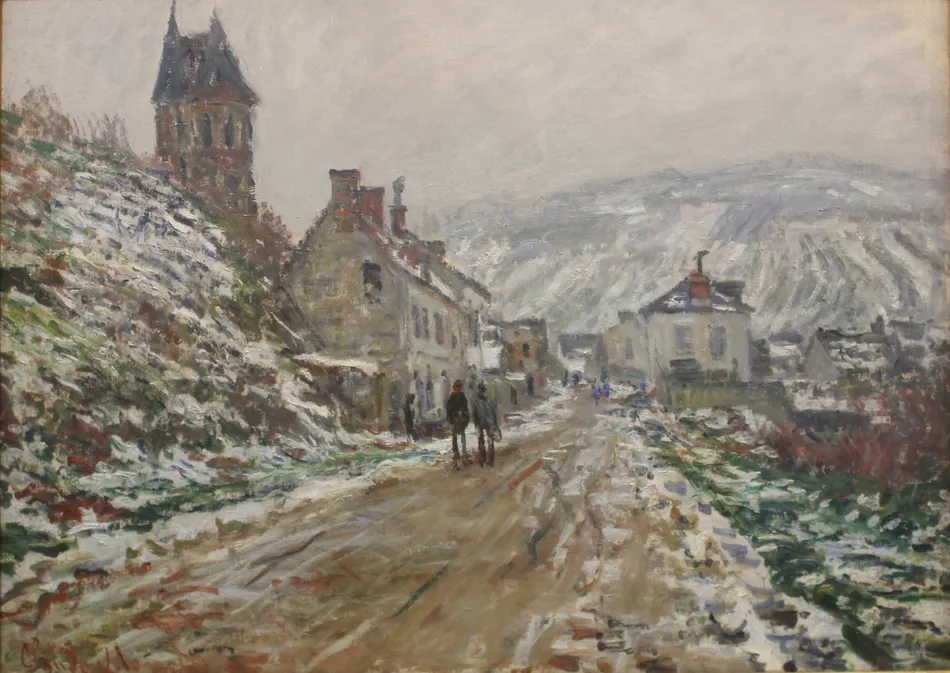 Village Street, Vétheuil (1879)-full by Claude Monet