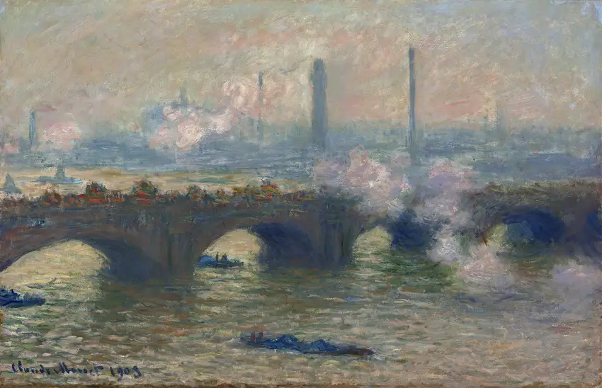 Waterloo Bridge,Gray Day (1903) by Claude Monet