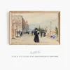 Le Quai aux fleurs. 4ème arrondissement (1890-1900)-frame by Elie Anatole Pavil