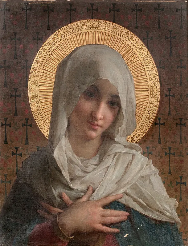 La Vierge en buste-full by Émile Munier