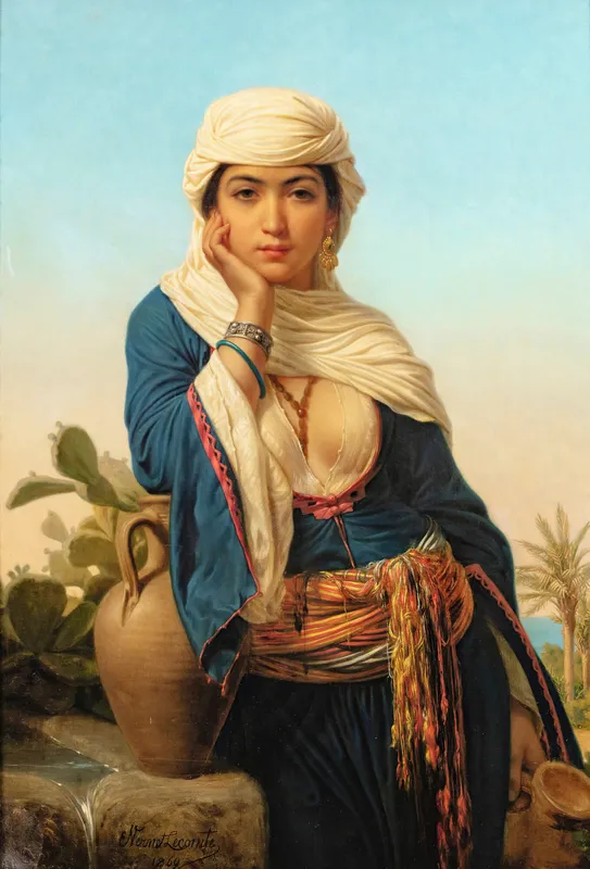 Rebecca At The Well (1869)-full by Émile Vernet-Lecomte