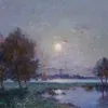 Bord de Loire au clair de lune (1911)-full by Ferdinand du Puigaudeau