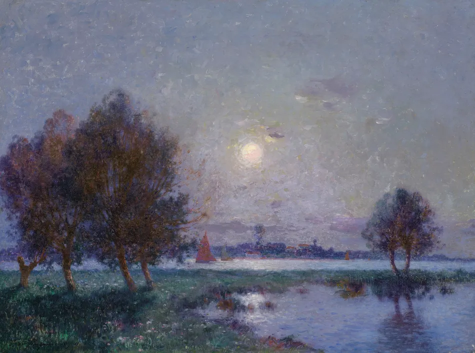 Bord de Loire au clair de lune (1911)-full by Ferdinand du Puigaudeau