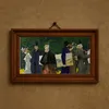 Promeneurs et artistes à l’exposition universelle de 1900. (1900)-frame by Henri Bellery-Desfontaines