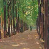 Une allée dans le Parc du Château de Versailles-full by Henri Martin