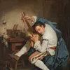 Guitar player (1755-1757)-full by Jean-Baptiste Greuze