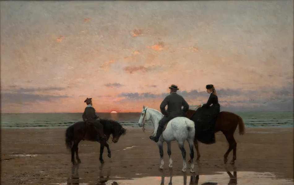 Three Riders at the Sea (1882)-full by Jean-Maxime Claude