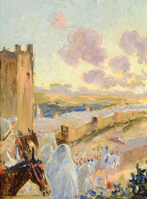 The Sultan Going Out by Maurice Romberg de Vaucorbeil