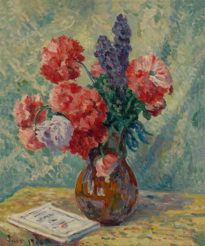 Vase de fleurs (1906) by Maximilien Luce