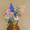 Blumenstrauß in brauner Tonvase (ca. 1900 – 1916)-d2 by Odilon Redon