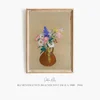 Blumenstrauß in brauner Tonvase (ca. 1900 – 1916)-frame by Odilon Redon