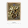 Etruscan Vase with Flowers (1900–1910)-frame by Odilon Redon