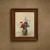 Flowers in a Vase (c. 1910)-frame by Odilon Redon