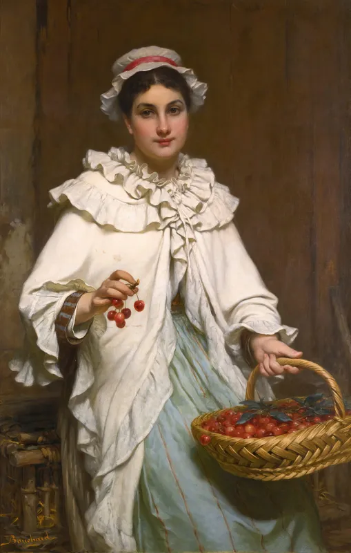 La cueilleuse de cerises by Pierre Louis Bouchard