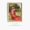 Jeune femme assise (circa 1905)-frame by Pierre-Auguste Renoir