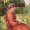 Jeune femme assise (circa 1905)-full by Pierre-Auguste Renoir