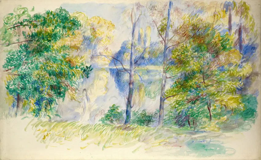 View of a Park (1885) by Pierre-Auguste Renoir