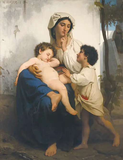 Le Sommeil (1864) by William Bouguereau