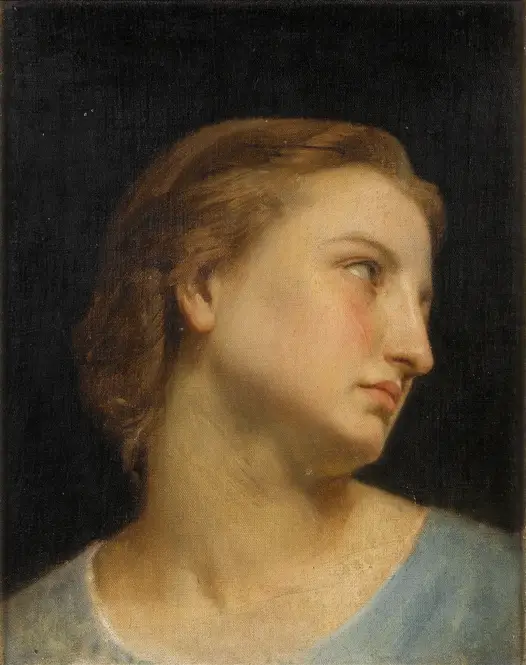 Study Of A Woman’s Head (Philomèle Et Progné) by William Bouguereau
