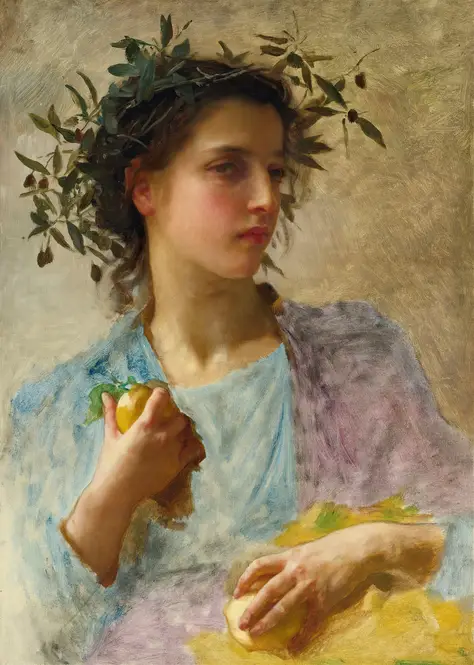 l’été (Summer ) (1880) by William Bouguereau
