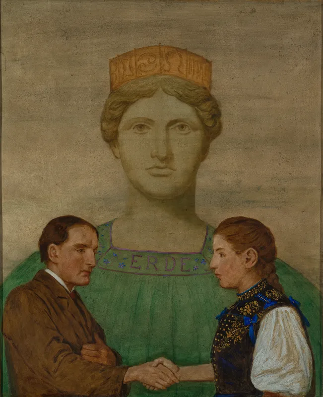 Die Erde (1906)-full by Hans Thoma