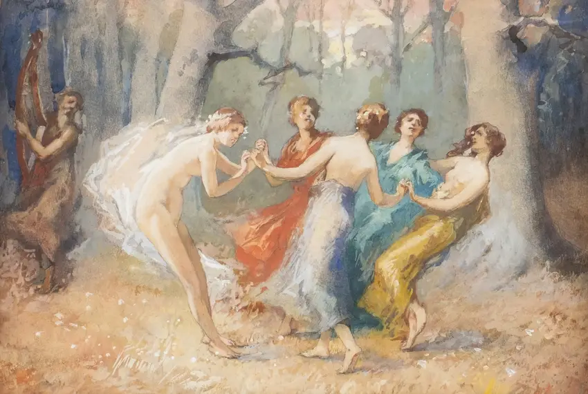 The Dance Of The Nymphs by Hugo Löffler