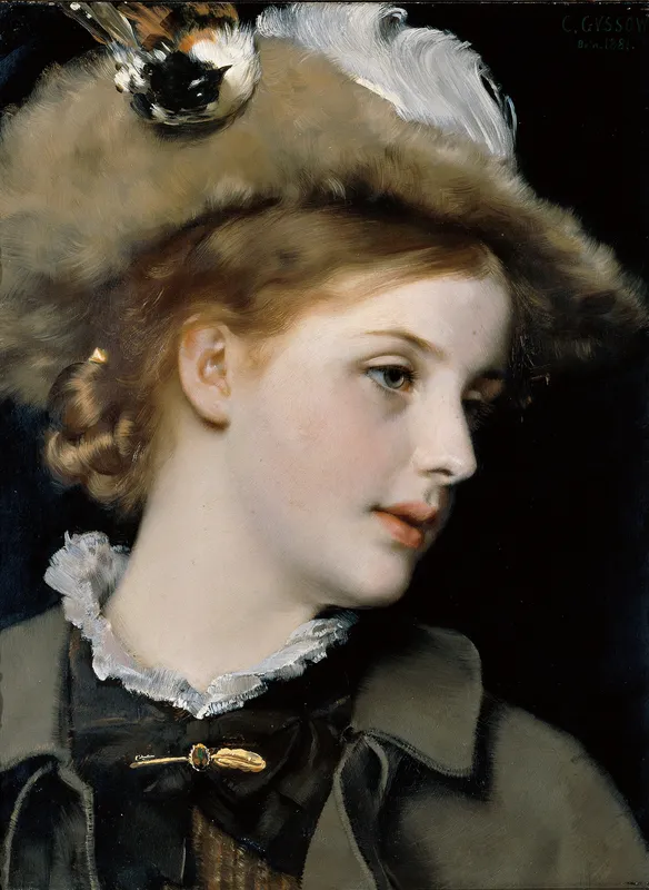 Portrait of a lady (1881)-full by Karl Gussow