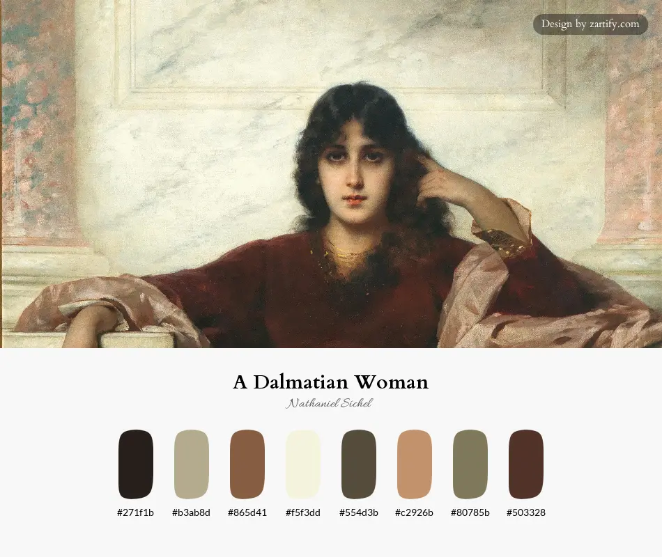 A Dalmatian Woman-palette by Nathaniel Sichel