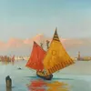 View across the lagoon, venice-full by Achille Vertunni
