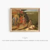 Saint Romuald Refuses Emperor Otto III Admission to the Church (1435)-frame by Fra Angelico