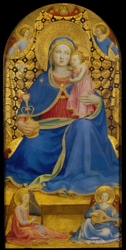 Virgin of Humility (1435)-full by Fra Angelico