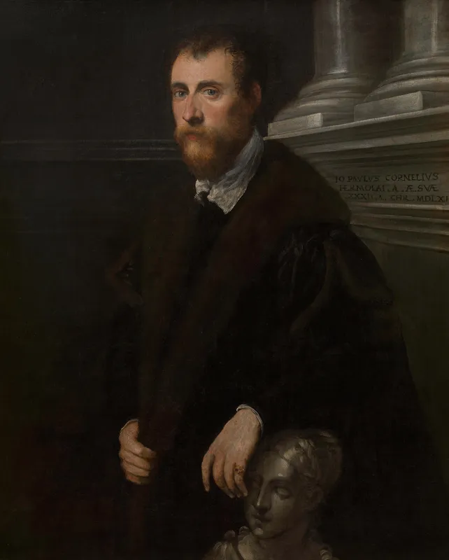 Portrait of the Humanist Giovanni Paolo Cornaro (1561)-full by Jacopo Tintoretto